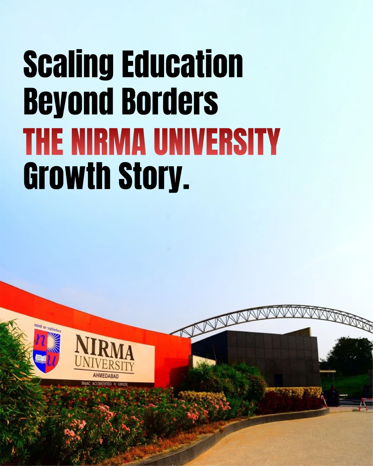 Nirma University growth campaign creative