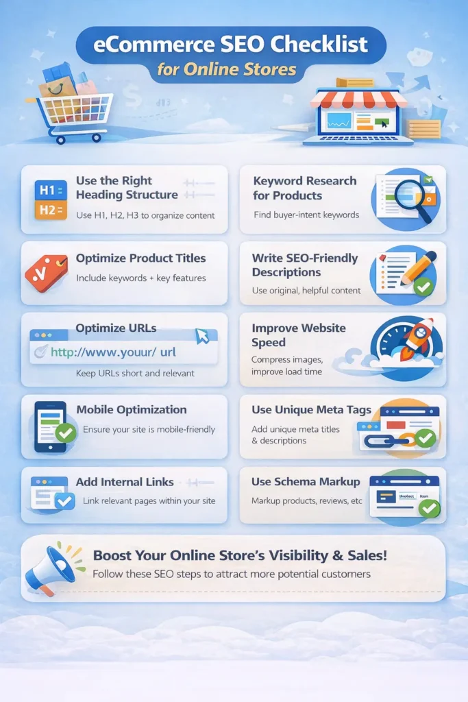 ecommerce SEO checklist for 2026